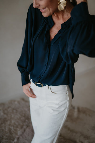 Vado blouse I Dark Blue - Wild Souls by JV® - Blouses