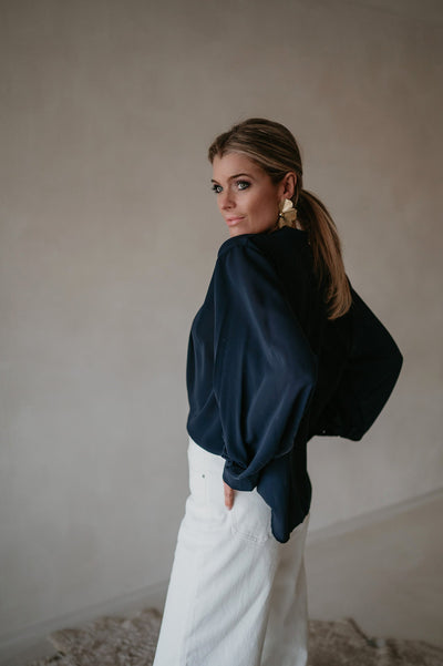 Vado blouse I Dark Blue - Wild Souls by JV® - Blouses