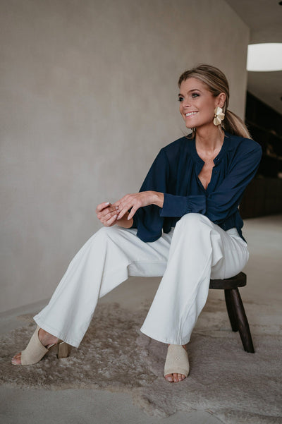 Vado blouse I Dark Blue - Wild Souls by JV® - Blouses