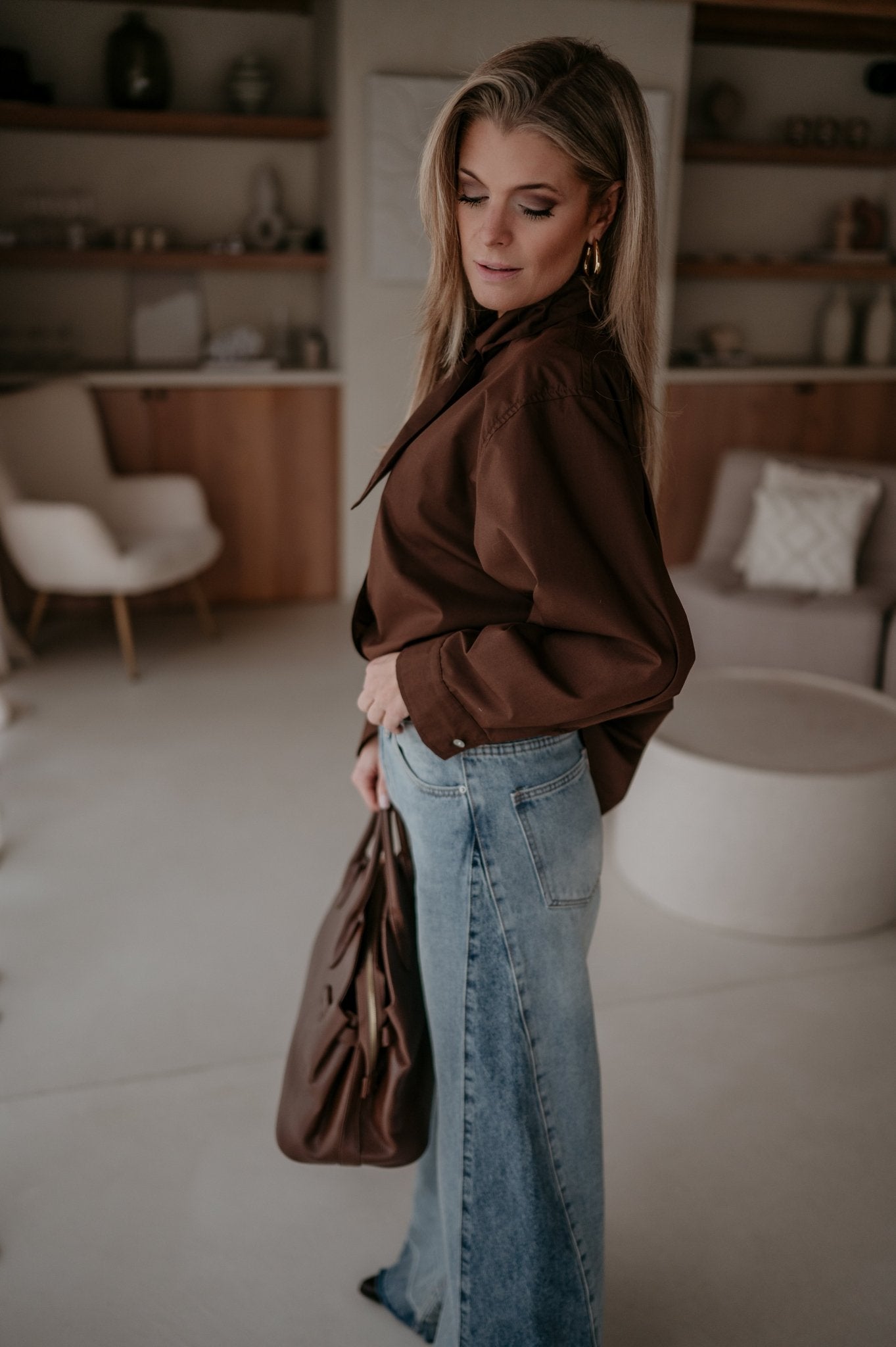 Vedare shirt I Chocolate Brown - Wild Souls by JV® - Shirts