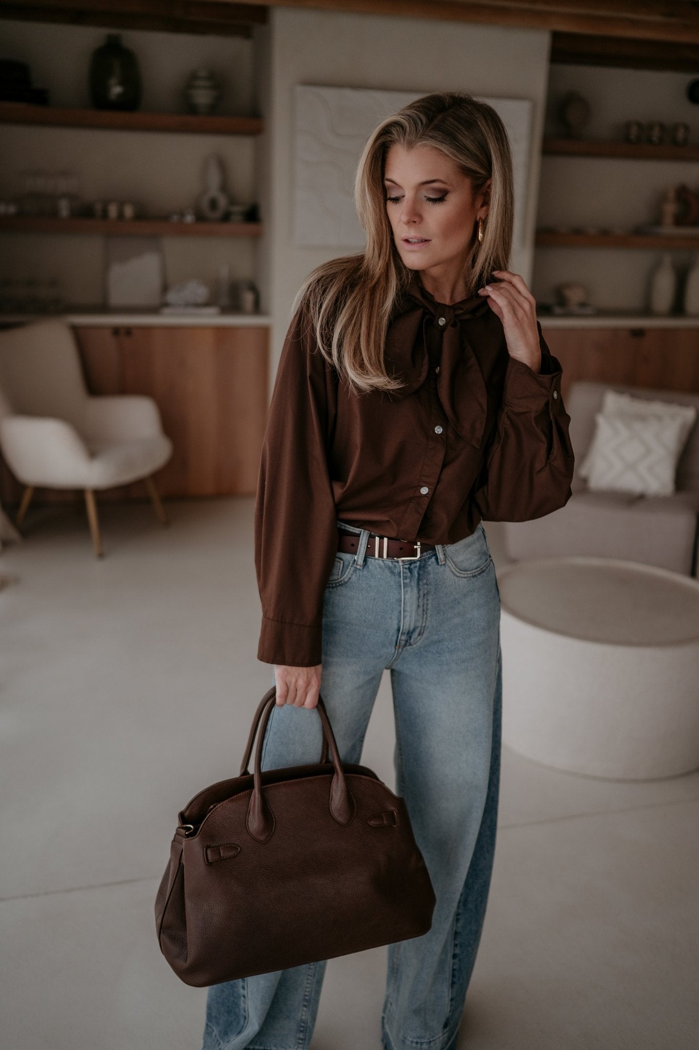 Vedare shirt I Chocolate Brown - Wild Souls by JV® - Shirts