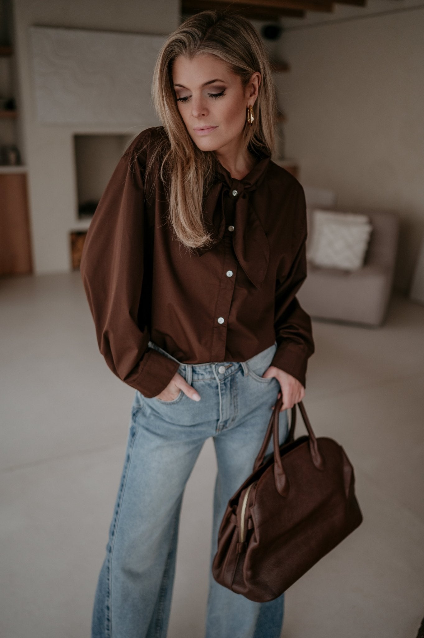 Vedare shirt I Chocolate Brown - Wild Souls by JV® - Shirts