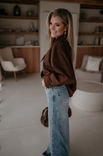 Vedare shirt I Chocolate Brown - Wild Souls by JV® - Shirts