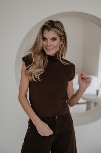 Velando top I Chocolate Brown - Wild Souls by JV® - Tops