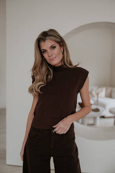 Velando top I Chocolate Brown - Wild Souls by JV® - Tops