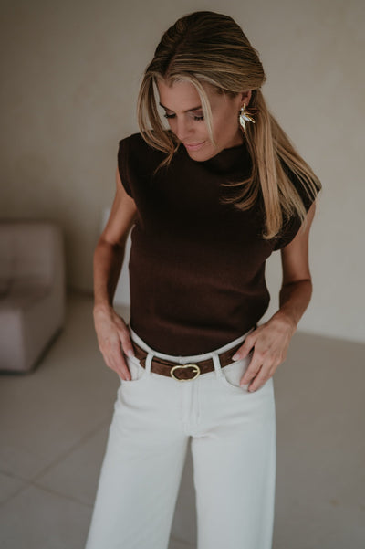 Velando top I Chocolate Brown - Wild Souls by JV® - Tops