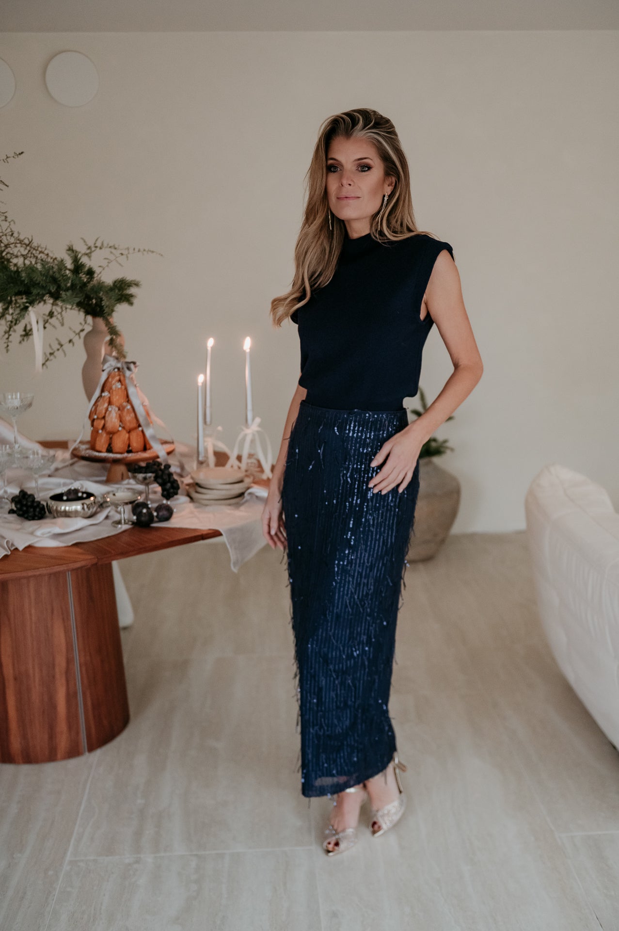 Velando top I Navy Blue - Wild Souls by JV® - Tops