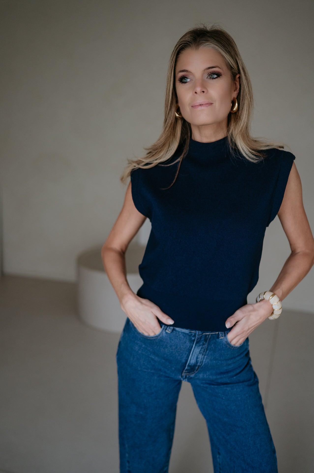 Velando top I Navy Blue - Wild Souls by JV® - Tops