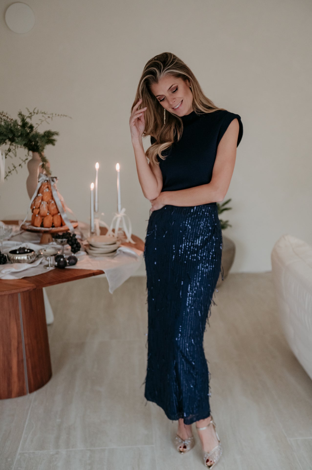 Velando top I Navy Blue - Wild Souls by JV® - Tops