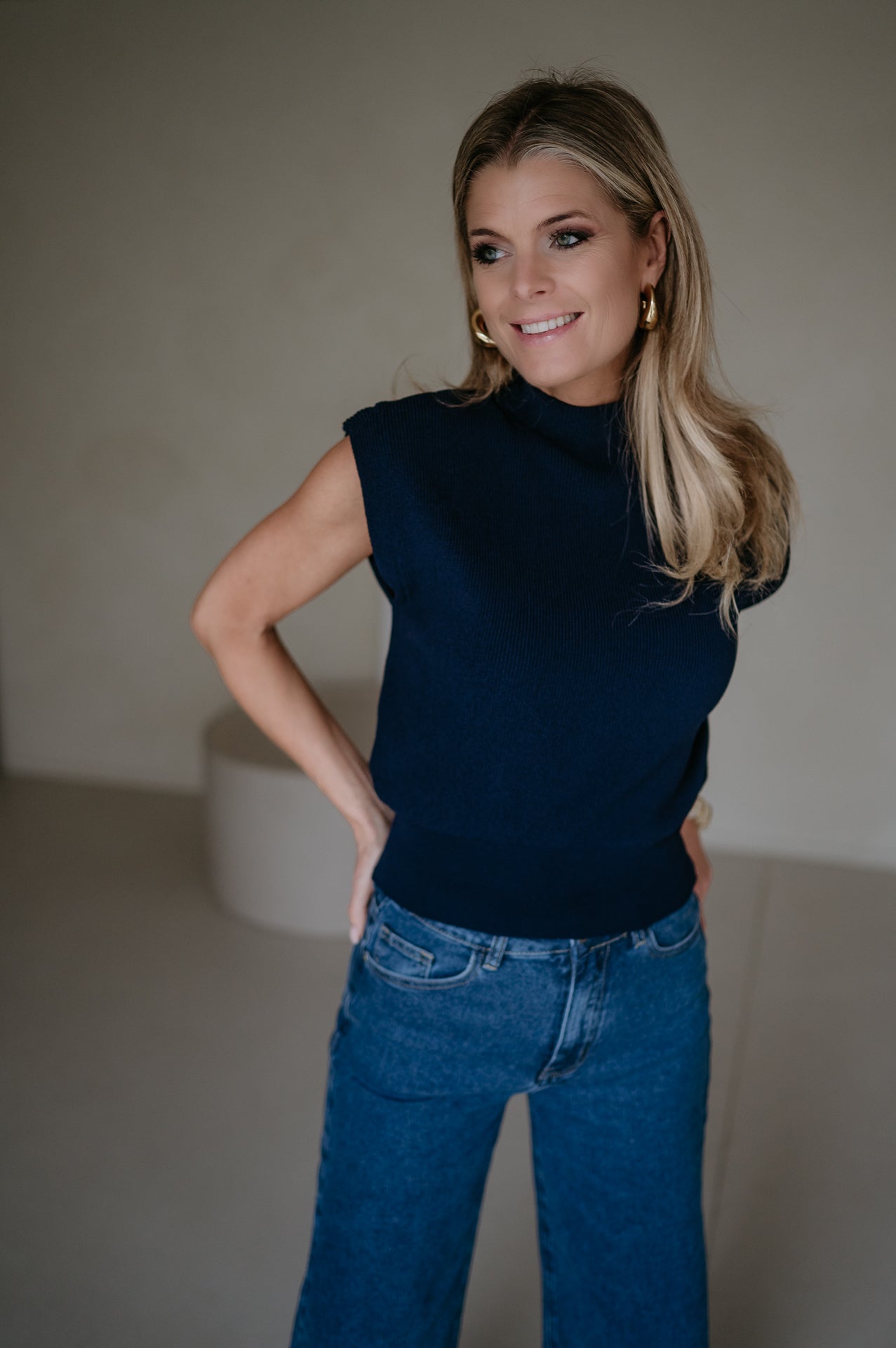 Velando top I Navy Blue - Wild Souls by JV® - Tops