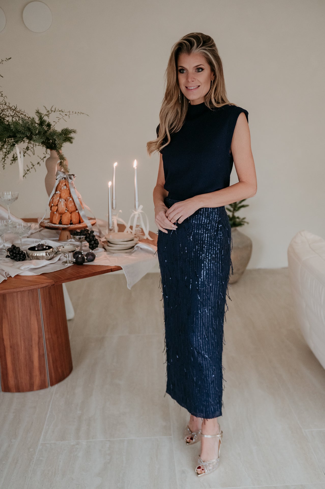 Velando top I Navy Blue - Wild Souls by JV® - Tops