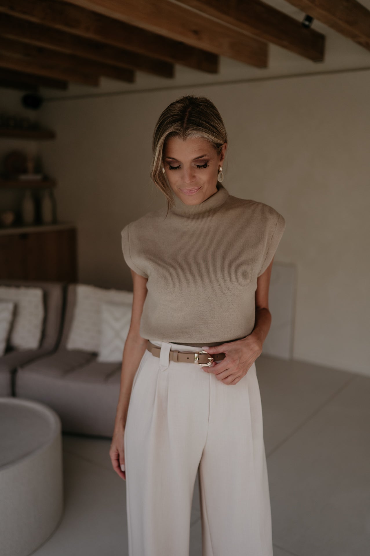 Velando top I Taupe - Wild Souls by JV® - Tops