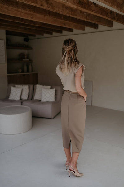 Velando top I Taupe - Wild Souls by JV® - Tops