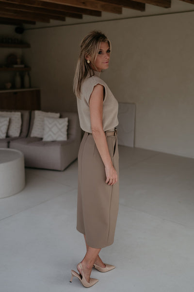 Velando top I Taupe - Wild Souls by JV® - Tops