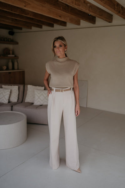 Velando top I Taupe - Wild Souls by JV® - Tops