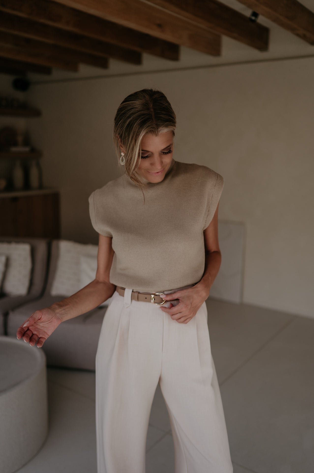 Velando top I Taupe - Wild Souls by JV® - Tops