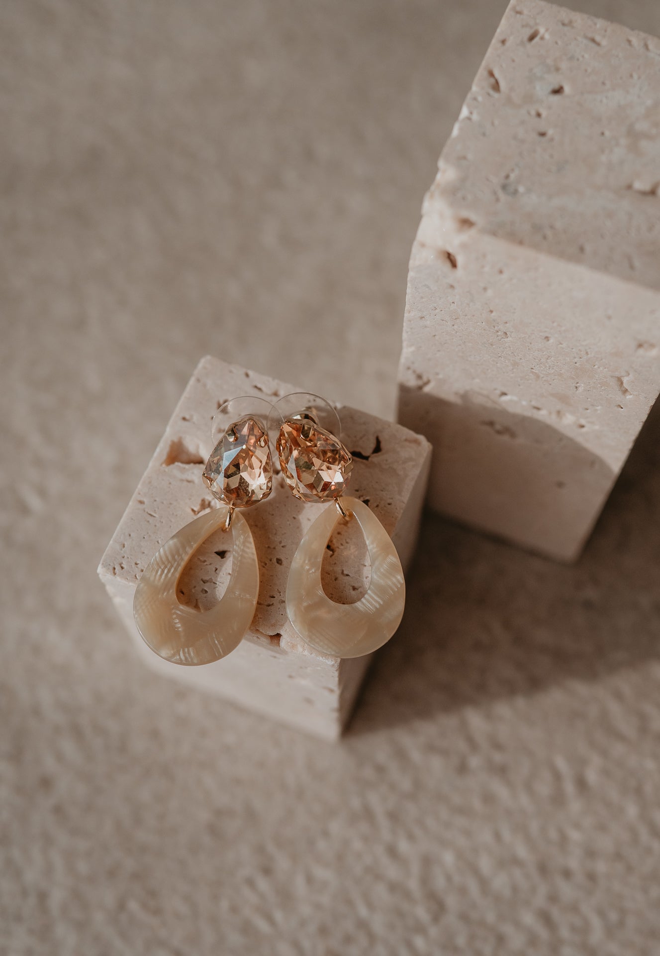 Verme earrings I Beige - Wild Souls by JV® - Earrings