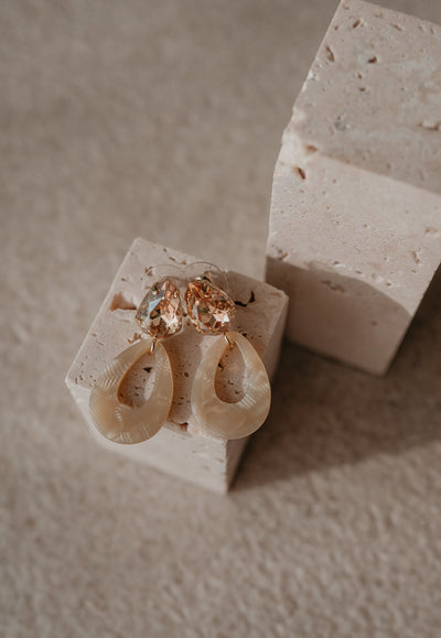Verme earrings I Beige - Wild Souls by JV® - Earrings