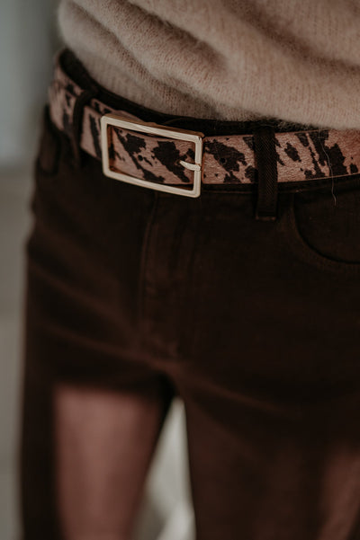 Vido belt I Leopard Taupe - Wild Souls by JV® - Belts