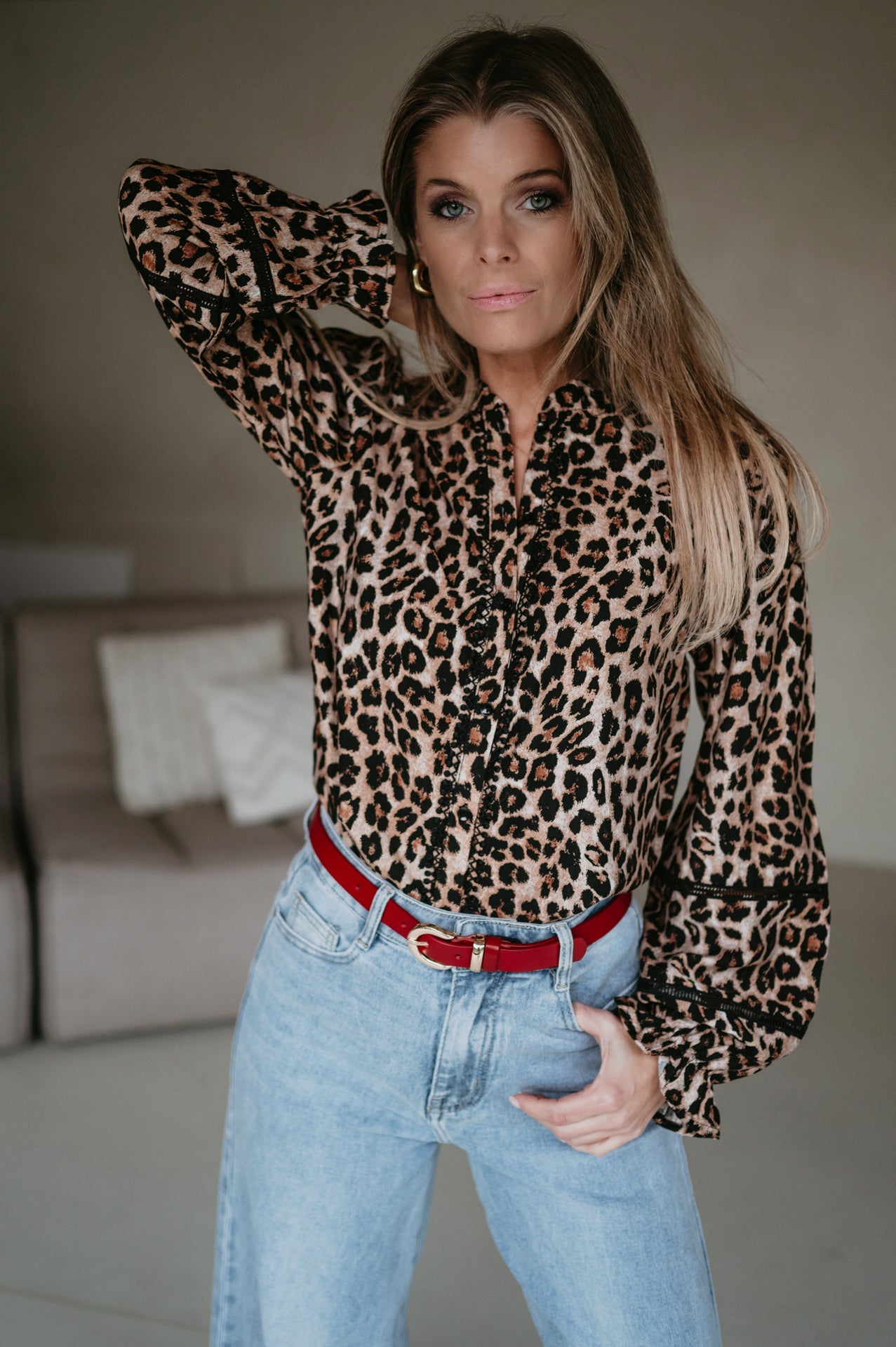 Volta blouse I Leopard - Wild Souls by JV® - Blouses