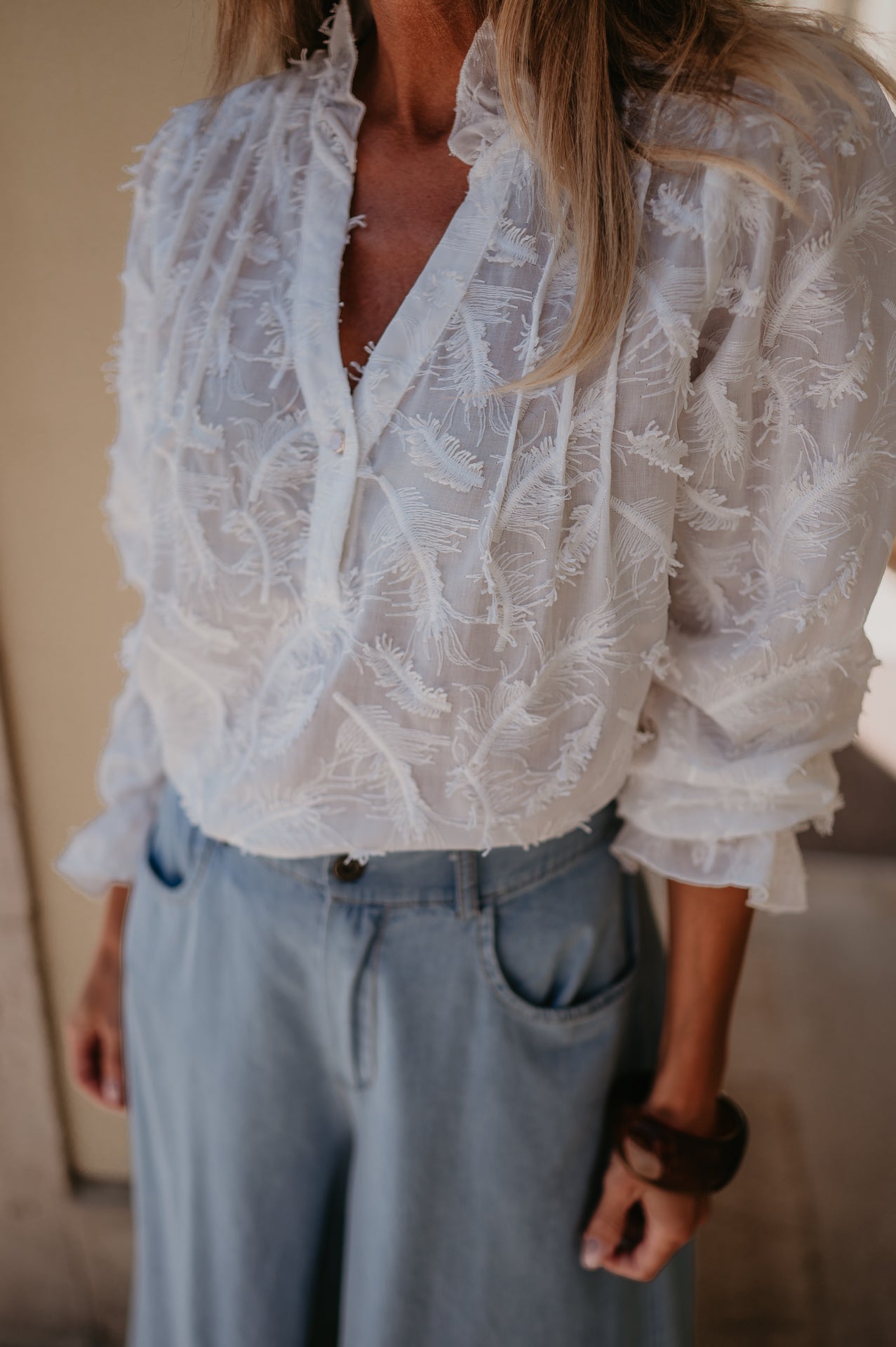 Zampeta blouse I White - Wild Souls by JV® - Blouses