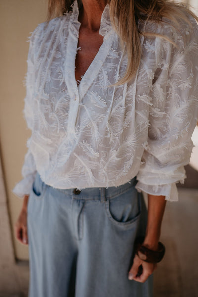 Zampeta blouse I White - Wild Souls by JV® - Blouses