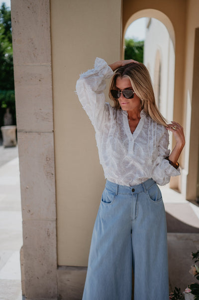 Zampeta blouse I White - Wild Souls by JV® - Blouses