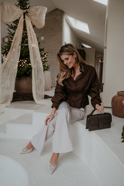 Zendile shirt I Chocolate Brown - Wild Souls by JV® - Shirts