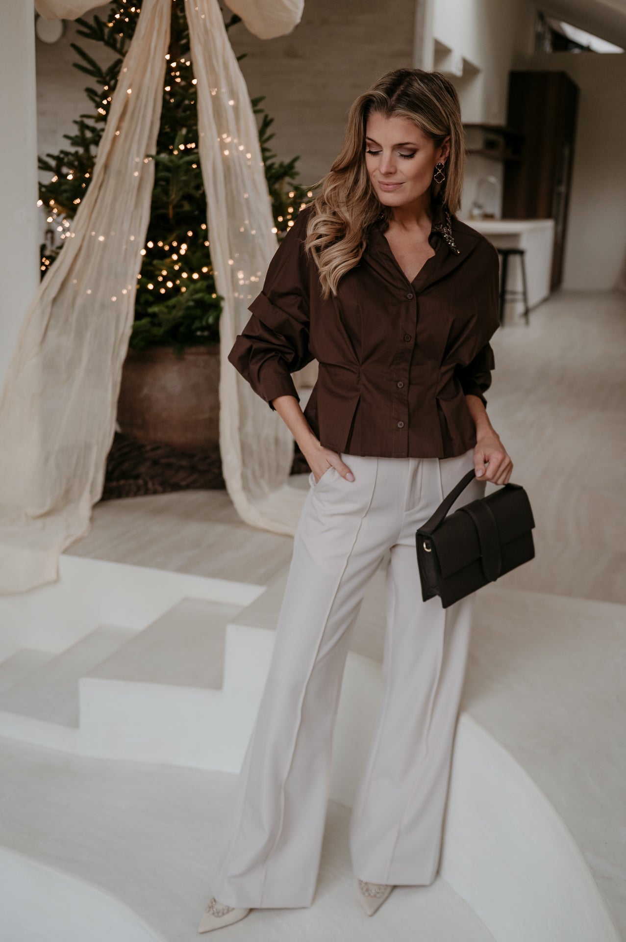 Zendile shirt I Chocolate Brown - Wild Souls by JV® - Shirts