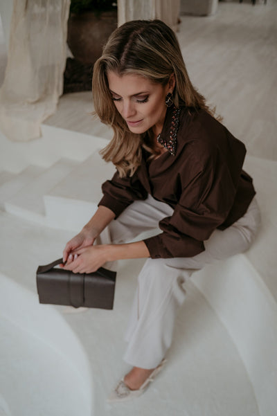 Zendile shirt I Chocolate Brown - Wild Souls by JV® - Shirts