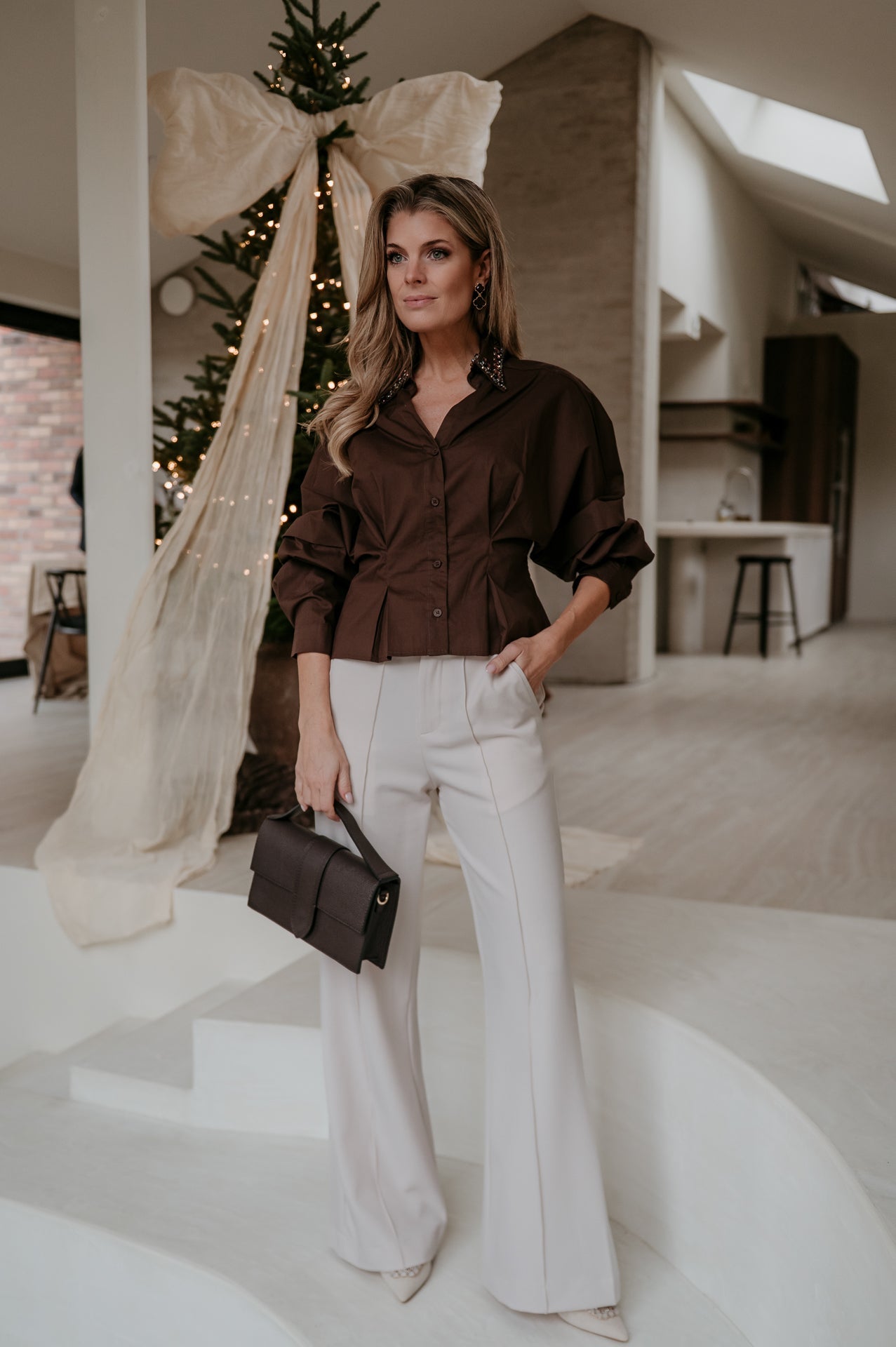 Zendile shirt I Chocolate Brown - Wild Souls by JV® - Shirts