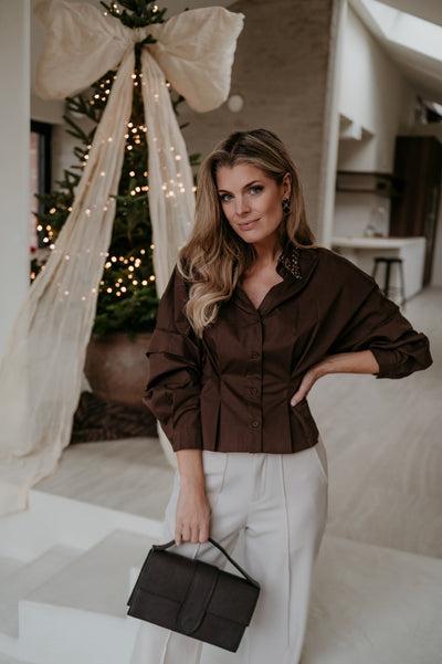 Zendile shirt I Chocolate Brown - Wild Souls by JV® - Shirts