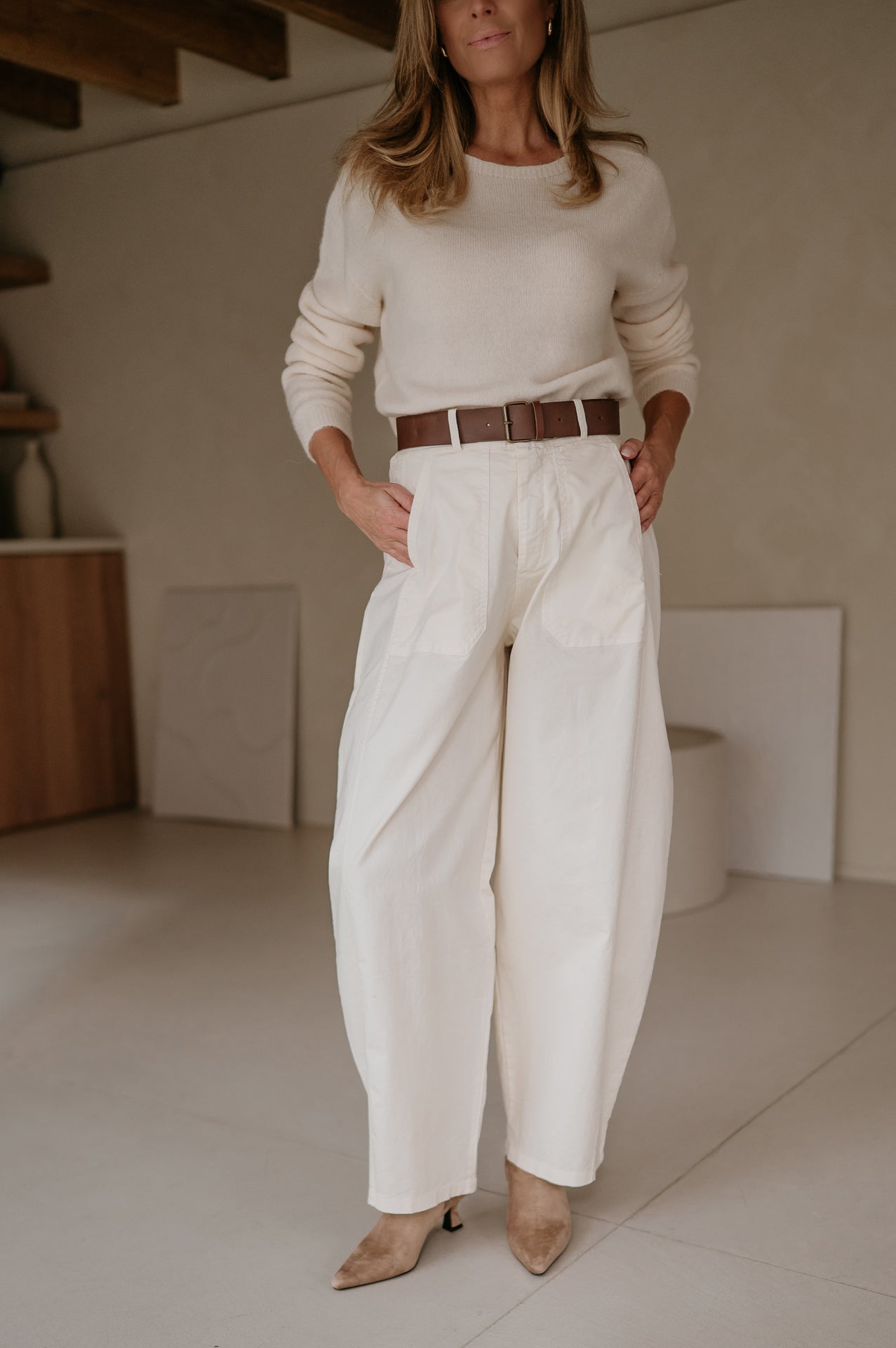 Zingarata trouser I Ecru - Wild Souls by JV® - Jeans