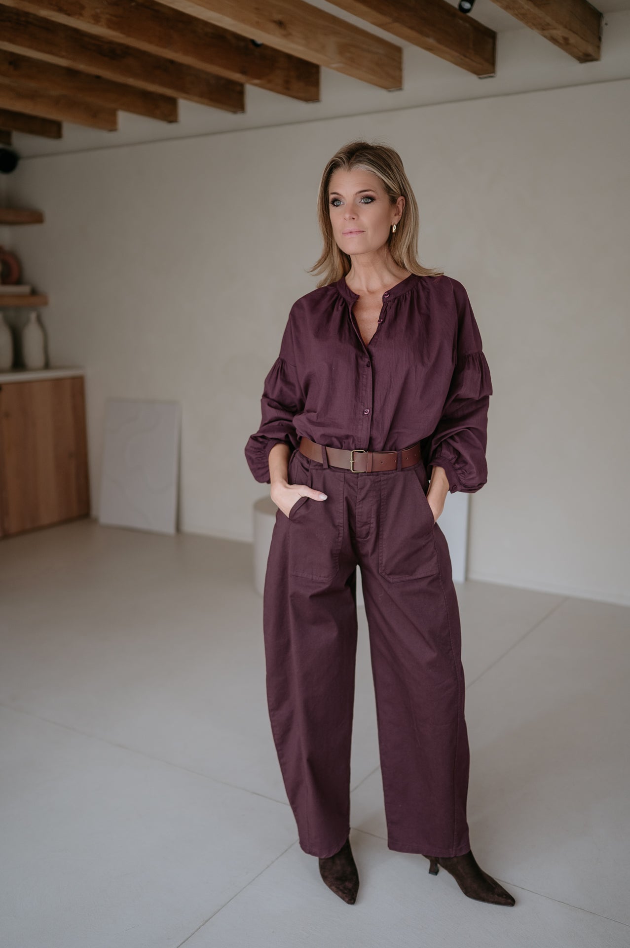 Zingarata trousers I Burgundy - Wild Souls by JV® - Jeans