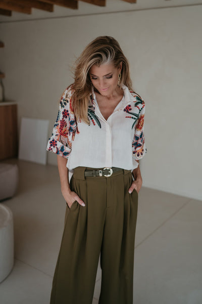 Zittiri blouse I Ecru - Wild Souls by JV® - Blouses