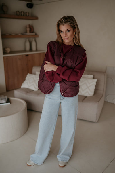 Zizzo gilet I Burgundy - Wild Souls by JV® - Gilets