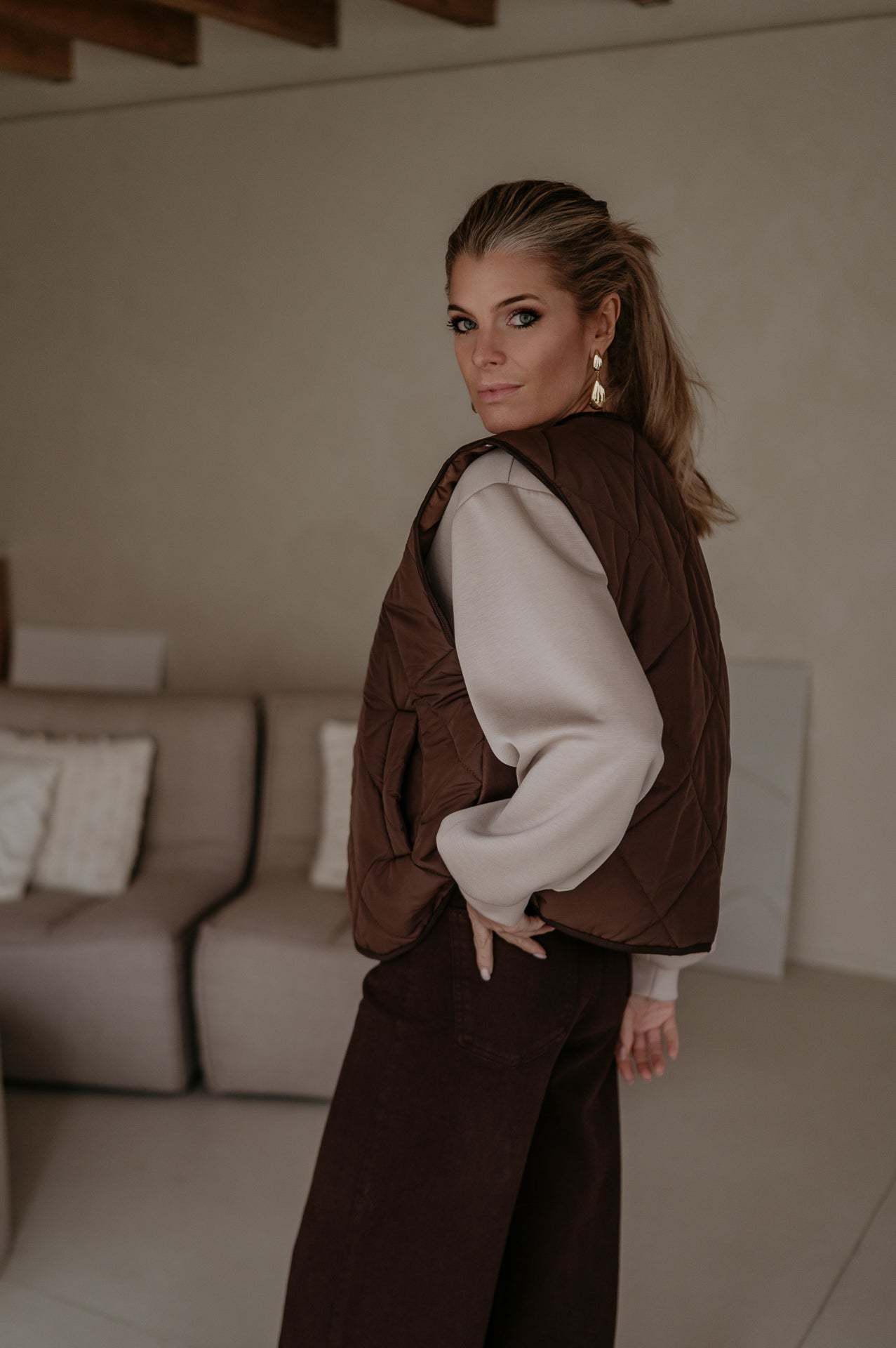 Zizzo gilet I Chocolate Brown - Wild Souls by JV® - Gilets