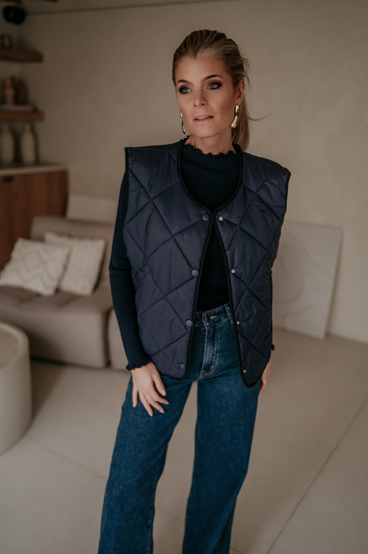 Zizzo gilet I Navy Blue - Wild Souls by JV® - Gilets