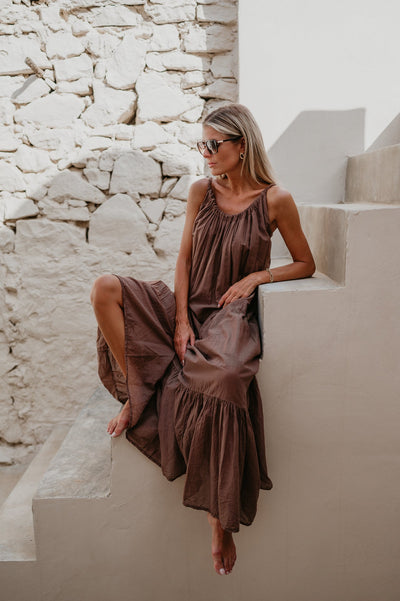 Zocoolo dress I Chocolate Brown - Wild Souls by JV® - Dresses