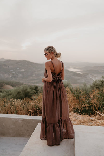 Zocoolo dress I Chocolate Brown - Wild Souls by JV® - Dresses