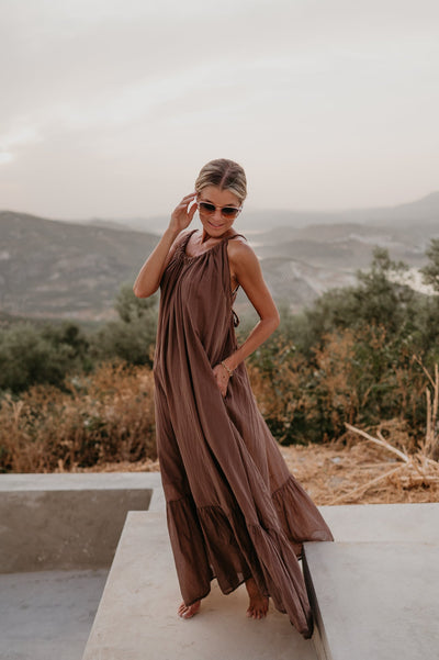 Zocoolo dress I Chocolate Brown - Wild Souls by JV® - Dresses