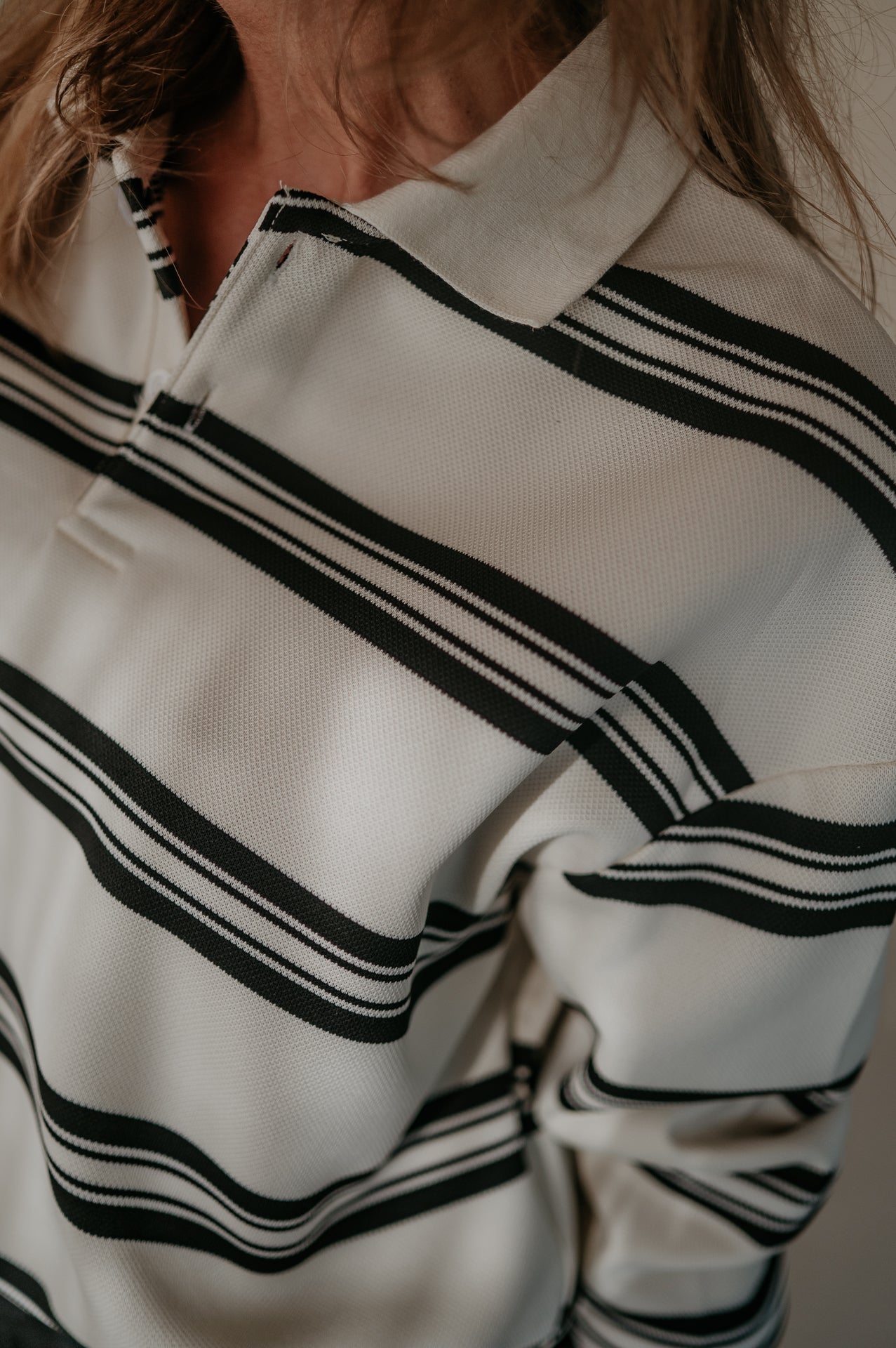 Zuffa polo I Striped Ecru - Wild Souls by JV® - Polos
